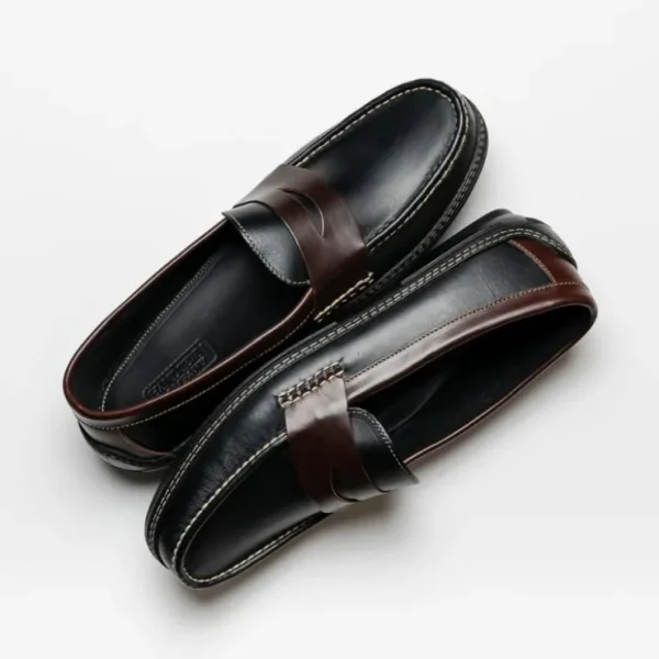 Fashion Handsewn Shoe Co. Penny Driver Black / Brown BlackBrown