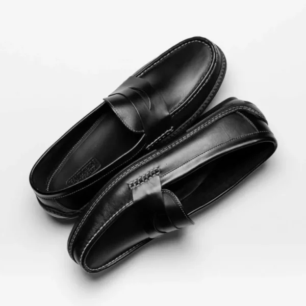 Fashion Handsewn Shoe Co. Penny Driver Black