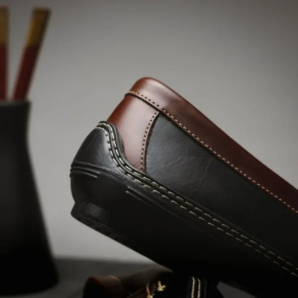Fashion Handsewn Shoe Co. Penny Driver Black / Brown BlackBrown