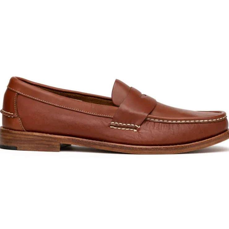 Best Sale Handsewn Shoe Co. Penny Loafer Brown