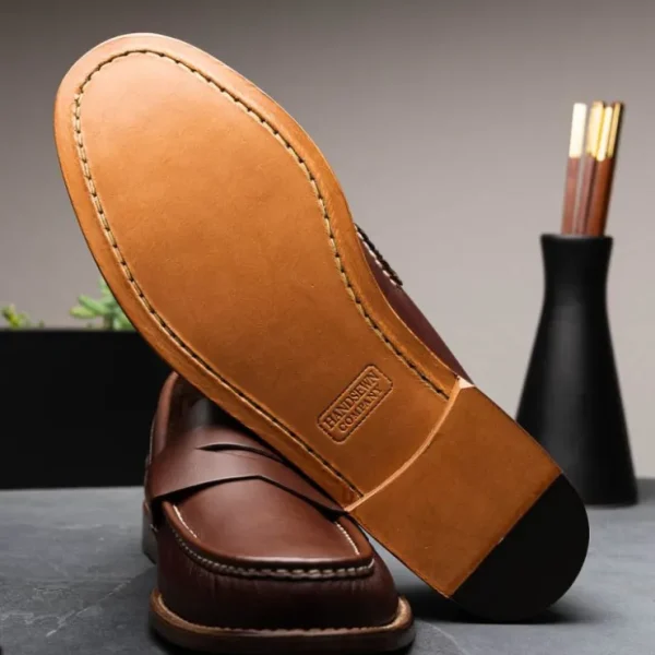 Cheap Handsewn Shoe Co. Penny Loafer Dark Brown DarkBrown