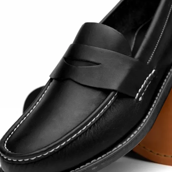 handsewn_shoe_co_penny_lo_2.webp Clearance Handsewn Shoe Co. Penny Loafer Black