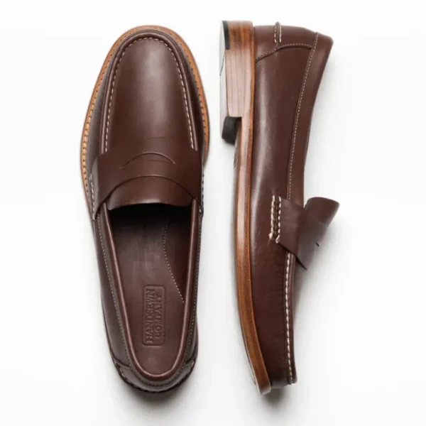 Cheap Handsewn Shoe Co. Penny Loafer Dark Brown DarkBrown