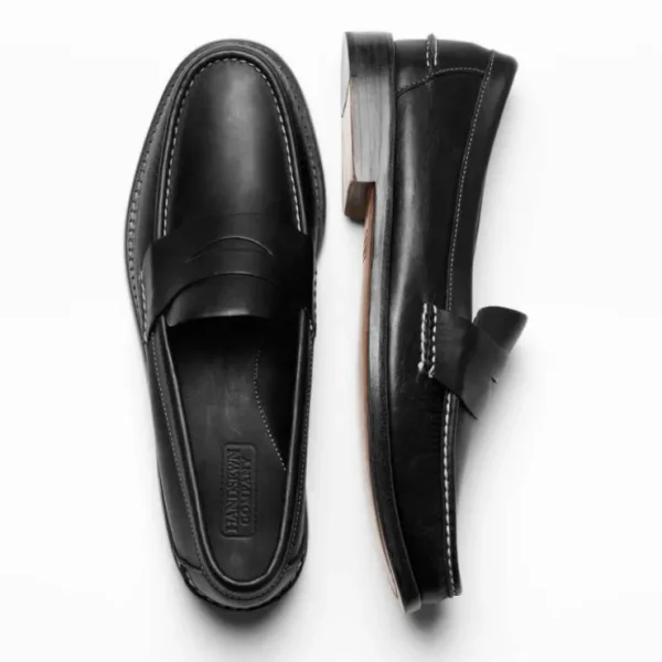 handsewn_shoe_co_penny_lo_4.webp Clearance Handsewn Shoe Co. Penny Loafer Black