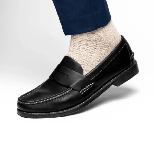 handsewn_shoe_co_penny_lo_6.webp Clearance Handsewn Shoe Co. Penny Loafer Black