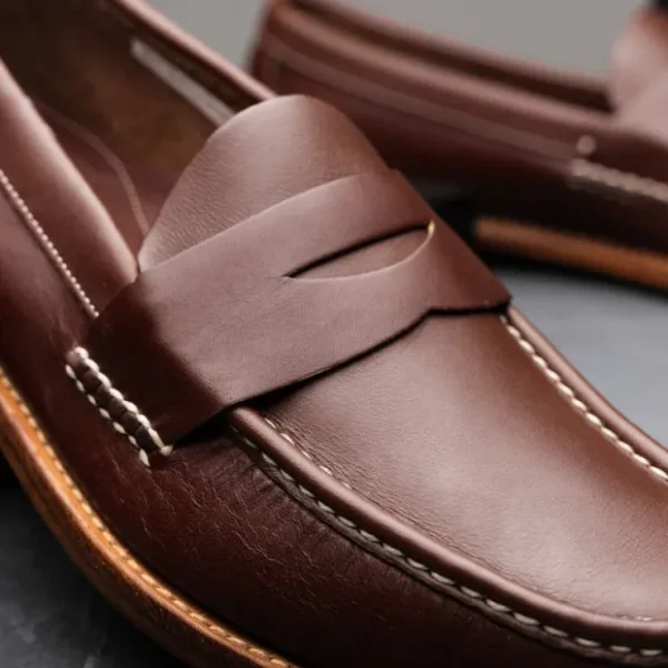 Cheap Handsewn Shoe Co. Penny Loafer Dark Brown DarkBrown