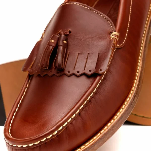 handsewn_shoe_co_tassel_k_2-1.webp Best Sale Handsewn Shoe Co. Tassel Kilt Loafer Brown