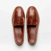 Best Sale Handsewn Shoe Co. Tassel Kilt Loafer Brown