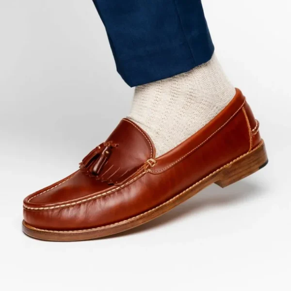 handsewn_shoe_co_tassel_k_6-1.webp Best Sale Handsewn Shoe Co. Tassel Kilt Loafer Brown