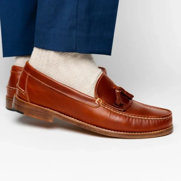 handsewn_shoe_co_tassel_k_7-1.webp Best Sale Handsewn Shoe Co. Tassel Kilt Loafer Brown