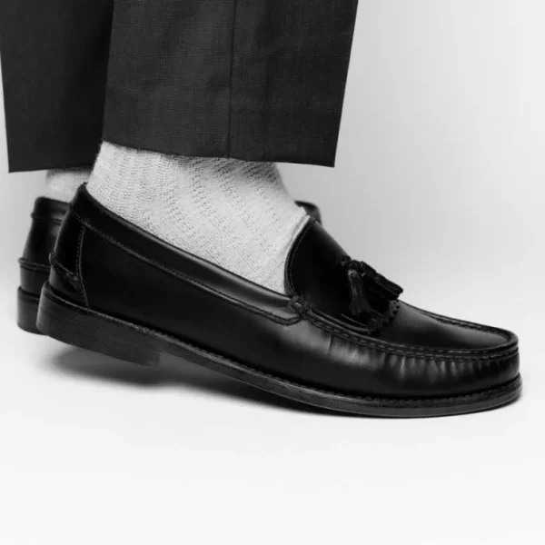 handsewn_shoe_co_tassel_k_7.webp Discount Handsewn Shoe Co. Tassel Kilt Loafer Black