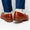 Best Sale Handsewn Shoe Co. Tassel Kilt Loafer Brown