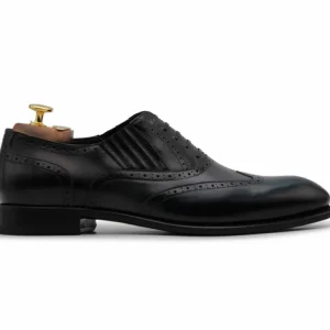 Clearance Harris Shoes 1913 Harris Firenze 1913 Brogue Detailing Slip-On Oxford Blue