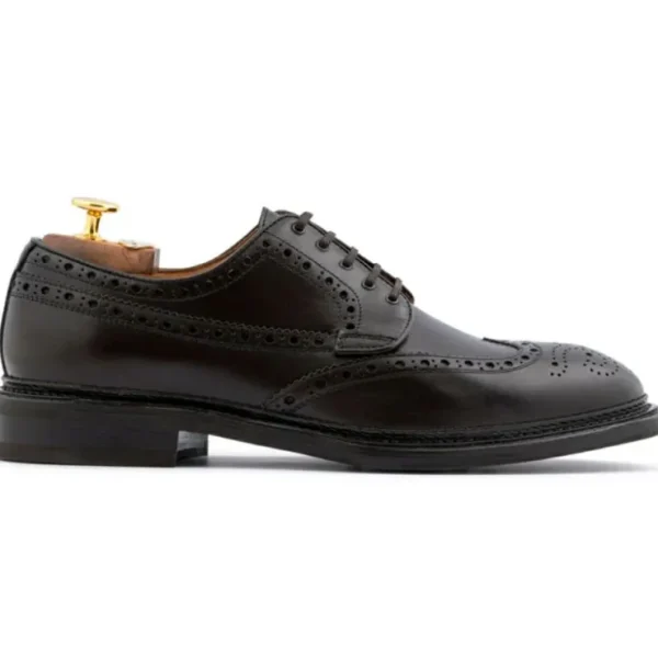 Outlet Harris Shoes 1913 Harris Firenze 1913 Calfskin Wingtip Derby Shoes Brown