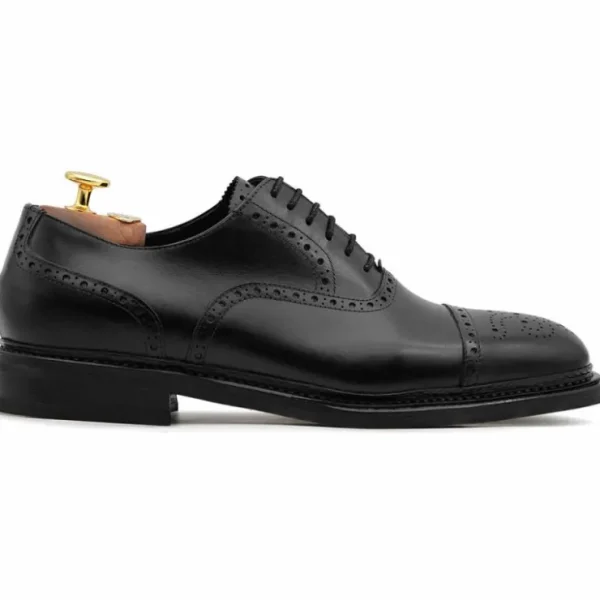harris_firenze__calfskin__0-17.webp Clearance Harris Shoes 1913 Harris Firenze 1913 Calfskin Cap Toe Shoes Black