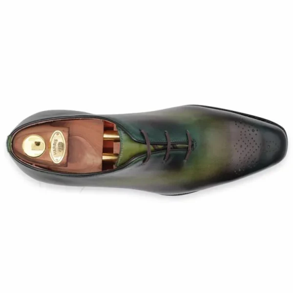 harris_firenze__calfskin__1-14.webp Shop Harris Shoes 1913 Harris Firenze 1913 Calfskin Leather Shoes Green