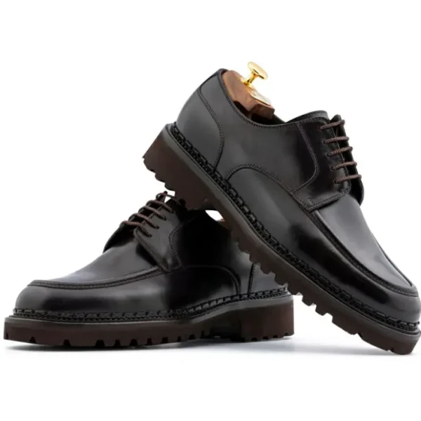 Sale Harris Shoes 1913 Harris Firenze 1913 Calfskin Lace-Up Derby Shoes Brown