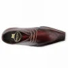 Clearance Harris Shoes 1913 Harris Firenze 1913 Calfskin Leather Chelsea Boots Red