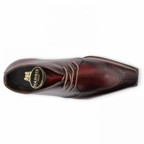 harris_firenze__calfskin__1-8.webp Clearance Harris Shoes 1913 Harris Firenze 1913 Calfskin Leather Chelsea Boots Red