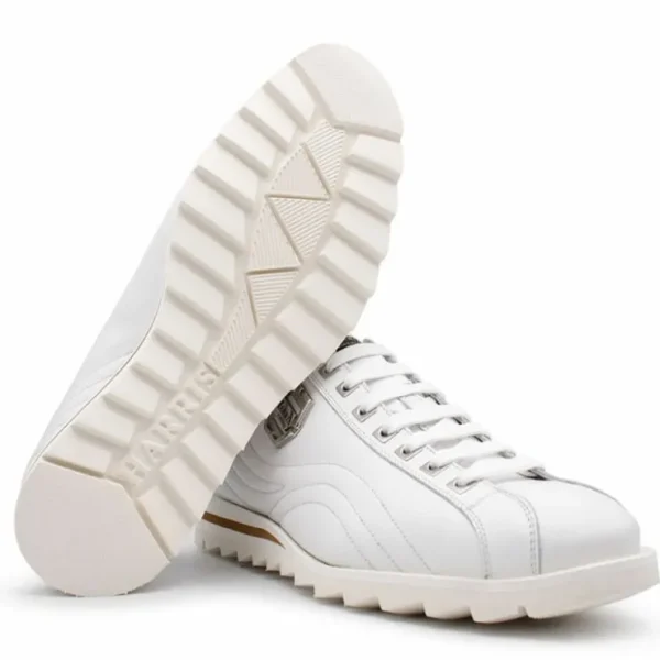 harris_firenze__calfskin__2-6.webp Flash Sale Harris Shoes 1913 Harris Firenze 1913 Calfskin Sneakers White
