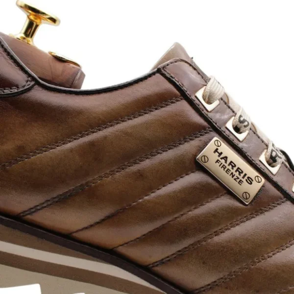 harris_firenze__calfskin__3-4.webp Outlet Harris Shoes 1913 Harris Firenze 1913 Calfskin Sneakers Beige