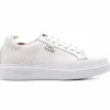 Flash Sale Harris Shoes 1913 Harris Firenze 1913 Crocodile Print / Genuine Leather Sneakers White