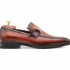 Fashion Harris Shoes 1913 Harris Firenze 1913 Crocodile Print Moccasin Brown