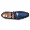 Flash Sale Harris Shoes 1913 Harris Firenze 1913 Crocodile Print Moccasin Blue