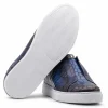 Hot Harris Shoes 1913 Harris Firenze 1913 Crocodile Print Sneakers Blue