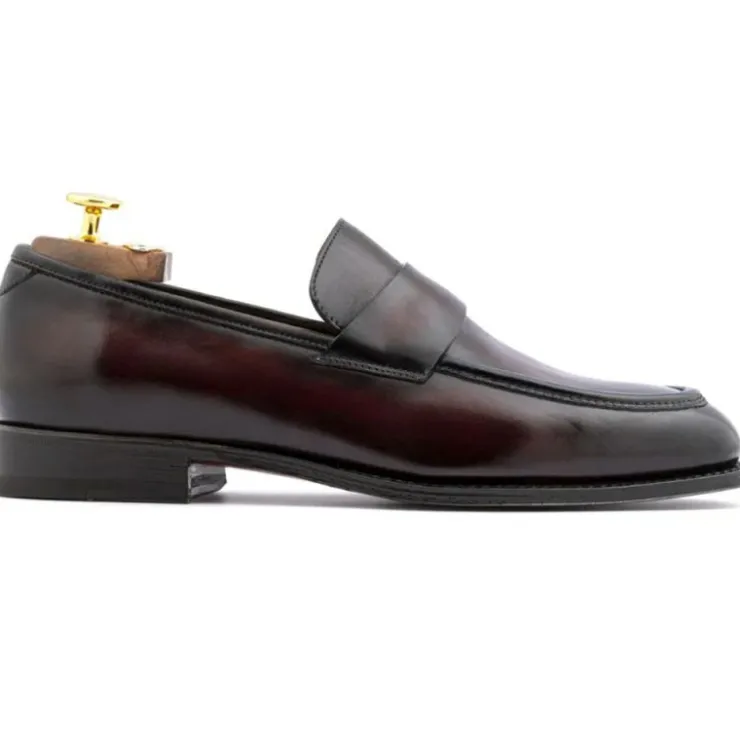 Shop Harris Shoes 1913 Harris Firenze 1913 Hand-Painted Leather Loafer Brown