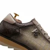 Outlet Harris Shoes 1913 Harris Firenze 1913 Hand-Painted Premium Leather Sneakers Grigi