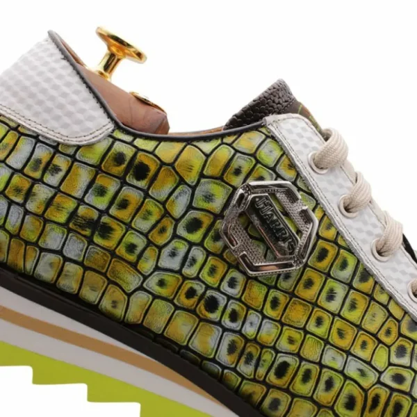 harris_firenze__handpaint_3-7.webp Sale Harris Shoes 1913 Harris Firenze 1913 Hand-painted Printed Leather Sneakers Giallo