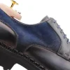 Online Harris Shoes 1913 Harris Firenze 1913 Leather / Suede Derby Shoes Blue