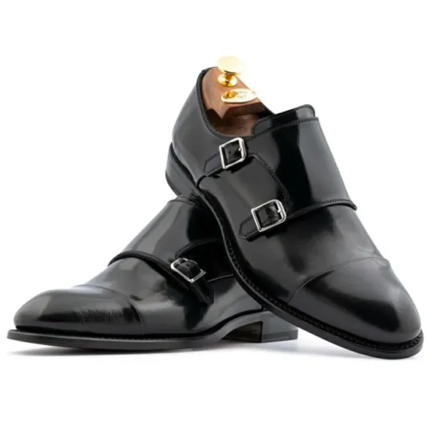 harris_firenze__leather_d_1-2.webp New Harris Shoes 1913 Harris Firenze 1913 Leather Double Monk Strap Black