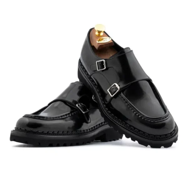 harris_firenze__leather_d_1.webp New Harris Shoes 1913 Harris Firenze 1913 Leather Double Monk Strap Black