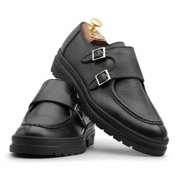 harris_firenze__leather_d_2-3.webp Online Harris Shoes 1913 Harris Firenze 1913 Leather Double Buckle Shoes Black