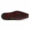 Fashion Harris Shoes 1913 Harris Firenze 1913 Leather Monkstrap Wingtip Shoes Brown