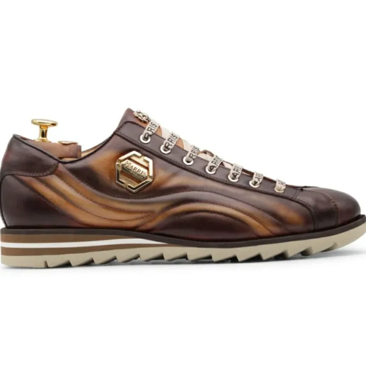Shop Harris Shoes 1913 Harris Firenze 1913 Leather Sneakers Brown