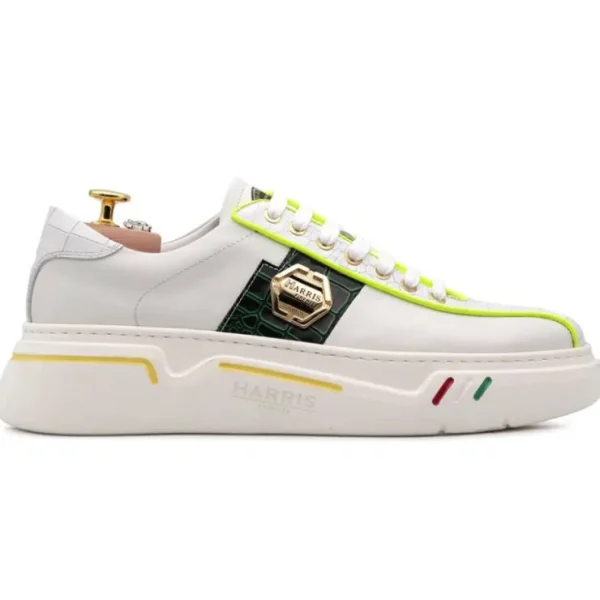 harris_firenze__leather_s_0-5.webp Best Harris Shoes 1913 Harris Firenze 1913 Leather Sneakers Green