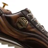 Shop Harris Shoes 1913 Harris Firenze 1913 Leather Sneakers Brown