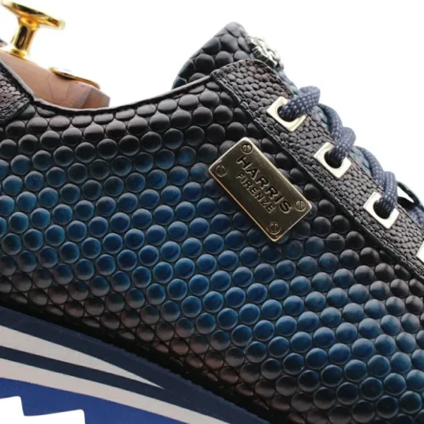 harris_firenze__leather_s_2-16.webp Best Sale Harris Shoes 1913 Harris Firenze 1913 Leather Sneakers Blue
