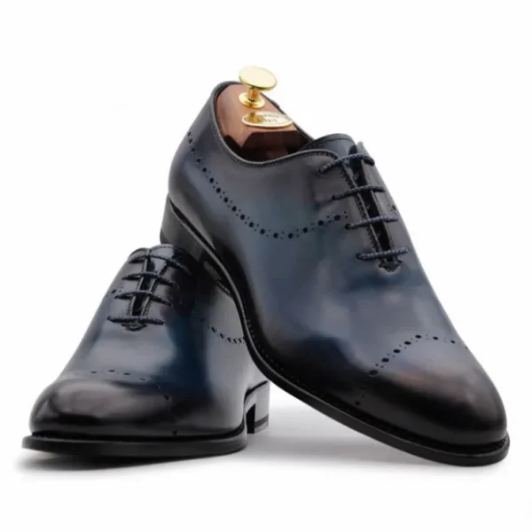 harris_firenze__leather_s_2-24.webp Best Harris Shoes 1913 Harris Firenze 1913 Leather Stringed Shoes Blue