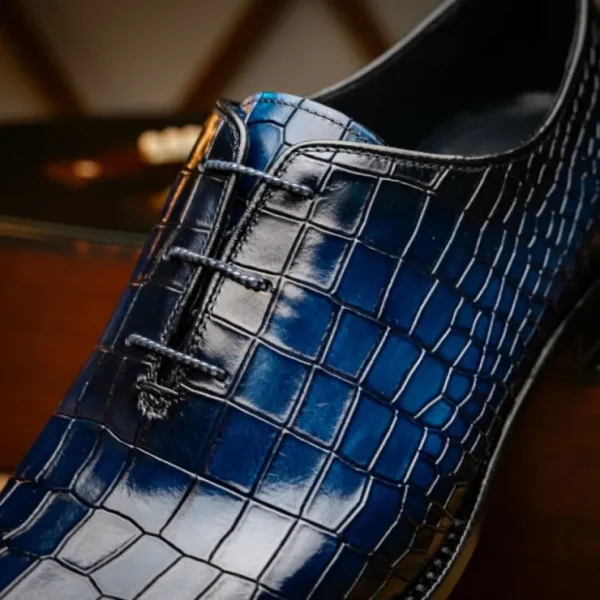 harris_firenze__leather_s_8.webp Cheap Harris Shoes 1913 Harris Firenze 1913 Leather Stringed Wholecut Shoes Blue