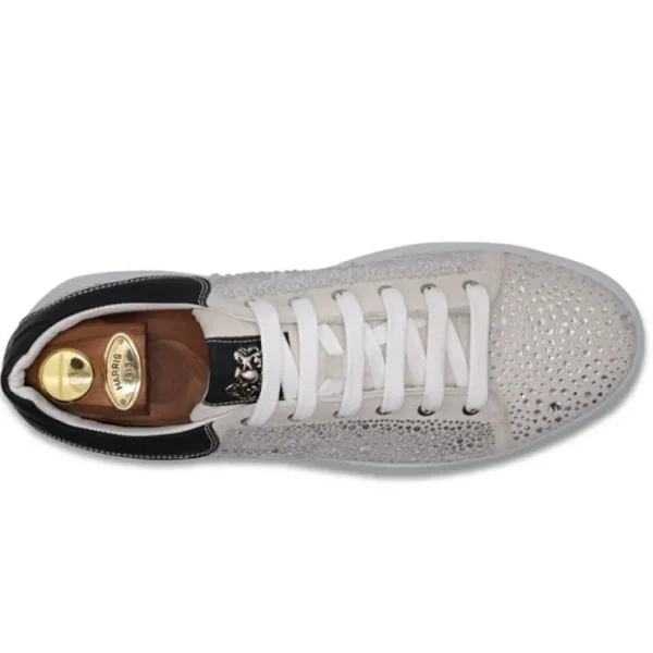 harris_firenze__lowtop_fi_3.webp New Harris Shoes 1913 Harris Firenze 1913 Low-Top Fine Crystal Sneakers Beige