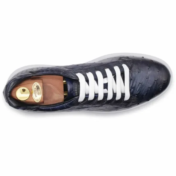 harris_firenze__ostrich_l_1.webp Best Sale Harris Shoes 1913 Harris Firenze 1913 Ostrich Leather Sneakers Blue