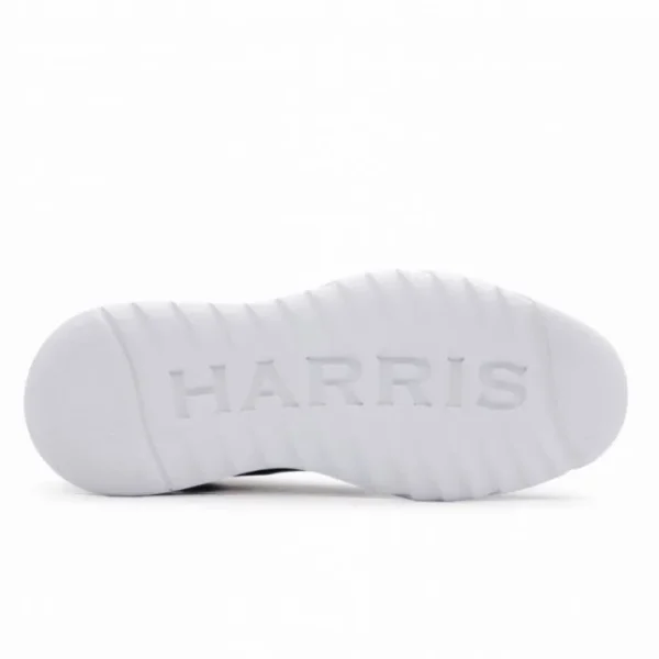 Outlet Harris Shoes 1913 Harris Firenze 1913 Ostrich Print Calfskin Hi-Top Sneakers Blue