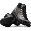 Shop Harris Shoes 1913 Harris Firenze 1913 Pedula Crocodile Print Boots Black