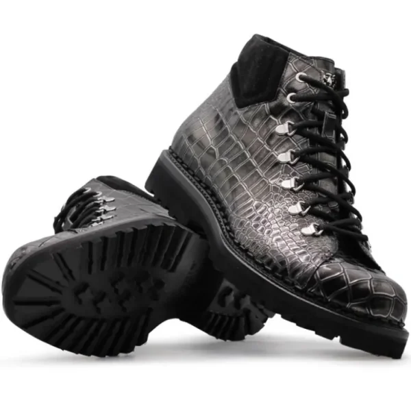 harris_firenze__pedula_cr_1-1.webp Shop Harris Shoes 1913 Harris Firenze 1913 Pedula Crocodile Print Boots Black