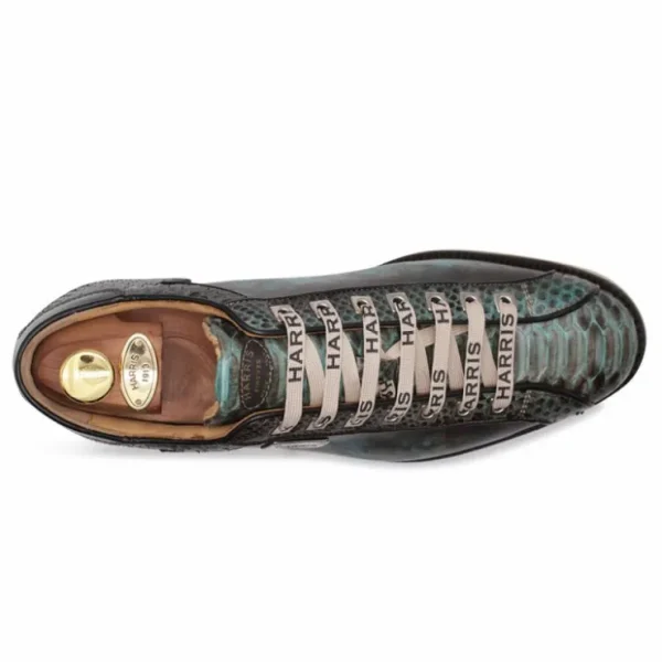 New Harris Shoes 1913 Harris Firenze 1913 Penelope Premium Leather Sneakers Green