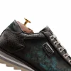 New Harris Shoes 1913 Harris Firenze 1913 Penelope Premium Leather Sneakers Green